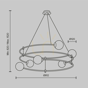 BALANCE lampă suspendată MOD317PL-06B Maytoni small 6