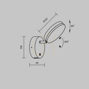Lampă de perete FAD MOD070WL-L8B3K Maytoni small 9