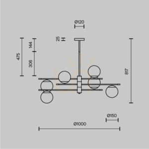 Lampa suspendată NOSTALGIA MOD048PL-06G Maytoni small 10