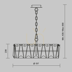 Lampă suspendată PUNTES MOD043PL-06CH Maytoni small 6