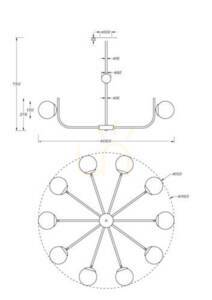 RENDEZ-VOUS lampă suspendată MOD109PL-10BS Maytoni small 3