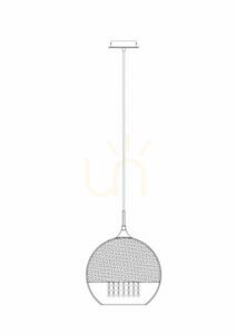 Lampa suspendată FERMI P140-PL-170-1-G de Maytoni small 6