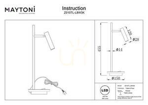 ESTUDO Z010TL-L8W3K lampă de masă Maytoni small 7