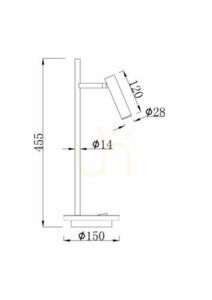 ESTUDO Z010TL-L8W3K lampă de masă Maytoni small 8