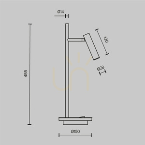 ESTUDO Z010TL-L8W3K lampă de masă Maytoni small 9
