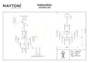 Lampă suspendată FLARE DIA200PL-06G Maytoni small 6