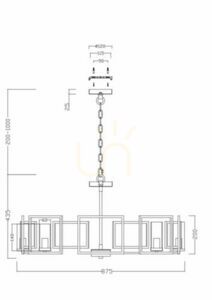 Lampă suspendată BOWI H009PL-08G Maytoni small 5