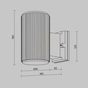RANDO O419WL-01B lampă de perete pentru exterior IP54 Maytoni small 7