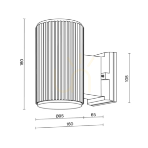 RANDO O419WL-01B lampă de perete pentru exterior IP54 Maytoni small 9