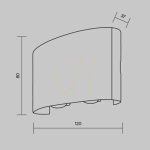 STRATO lampă de perete O417WL-L4B3K IP54 Maytoni small 8