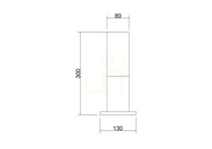 WILLIS O418FL-01B IP54 stâlp de lumină Maytoni small 6