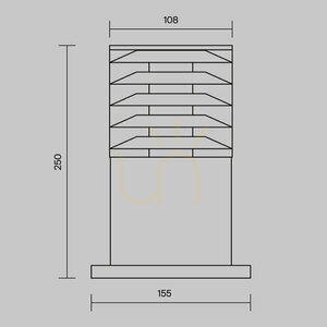 BRONX stâlp de lumină O576FL-01B1 IP54 Maytoni small 7