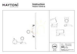 Proiector pe șină trifazată Maytoni Vuoro TR029-3-10W4K-B negru LED 10 W 4000 K small 2