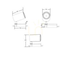 Proiector pe șină trifazată Maytoni Vuoro TR029-3-10W4K-B negru LED 10 W 4000 K small 3