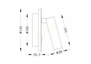 Lampă de perete IOS 176 C176-WL-01-6W-MG Maytoni small 10