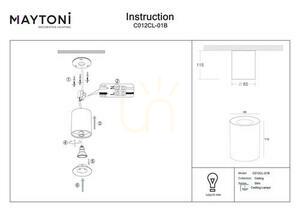 Plafond SLIM C012CL-01B Maytoni small 3