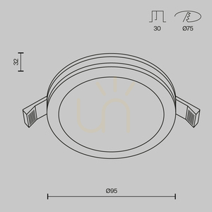 PHANTON DL303-L12B corp de iluminat încastrat Maytoni small 7