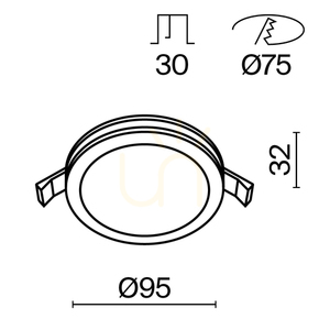 PHANTON DL303-L12B corp de iluminat încastrat Maytoni small 9