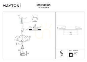 Corp de iluminat încastrat ATOM DL023-2-01B Maytoni small 7