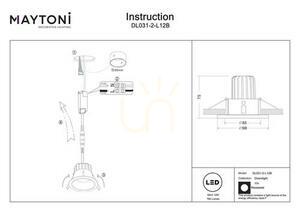 Corp de iluminat încastrat YIN DL031-2-L12B Maytoni small 6