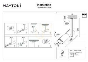 ELTI TR005-1-GU10-B bară de distribuție spot Maytoni small 6