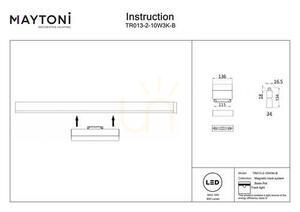 Proiector magnetic negru Maytoni Basis Rot S35 10 W 3000 K 120° TR013-2-10W3K-B small 7