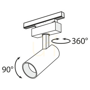 FOCUS LED reflector pentru bare TR019-2-15W3K-B Maytoni small 4