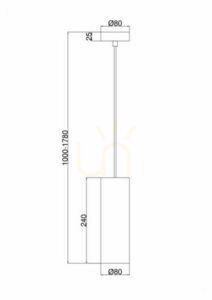 GIOIA P011PL-01G lampă suspendată Maytoni small 3