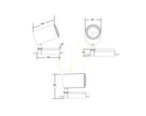 VUORO TR029-3-30W4K-B reflector de bară Maytoni small 3
