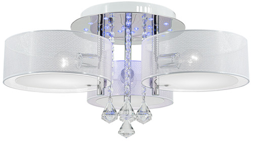 Verifica ANTILA DRS8006/3 plafond E27 3light 22xLED CHROM + ochiuri de plasă albă
