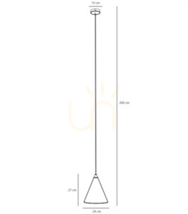 Lampa suspendată Aldex Form Red Wine metal 24 cm E27 1108G15 small 2