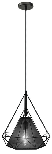 Verifica PIRAMIDA 8802/1 Lampă PIRAMIDA 8802/1 Lampadare pandantiv.1pł.E27 SIATKA BLACK