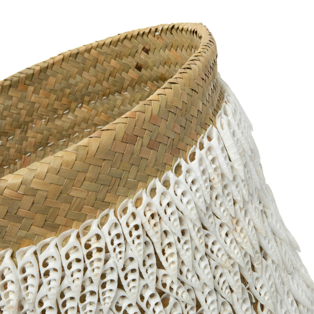 Verifica Coș decorativ BAZAR BIZAR Baskets Pandan scoică alb natural 40 cm Coș decorativ BAZAR BIZAR Baskets Pandan scoică alb natural 40 cm