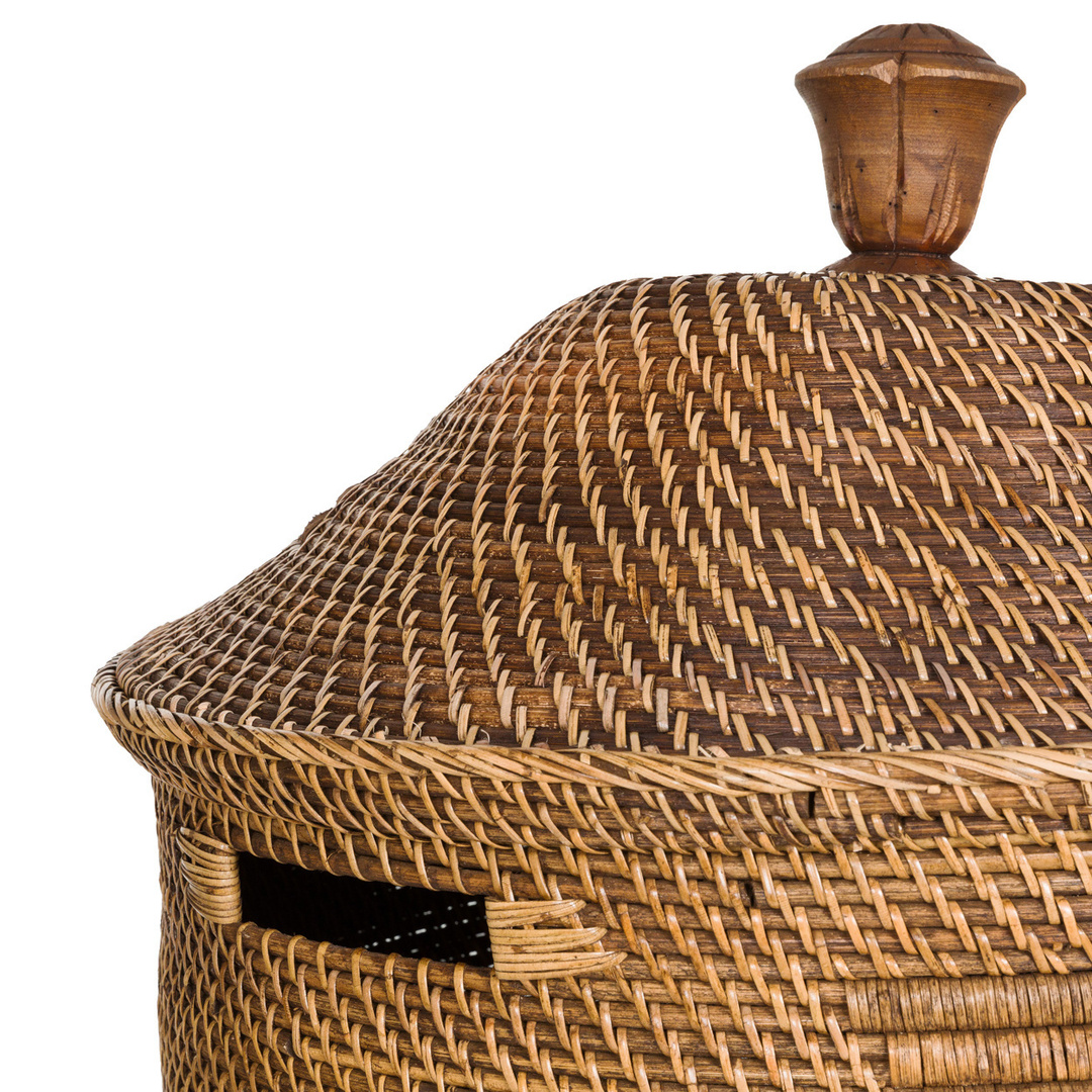 Vedere Coșul de rufe Colonial - maro natural - XL Coșul de rufe Colonial - maro natural - XL