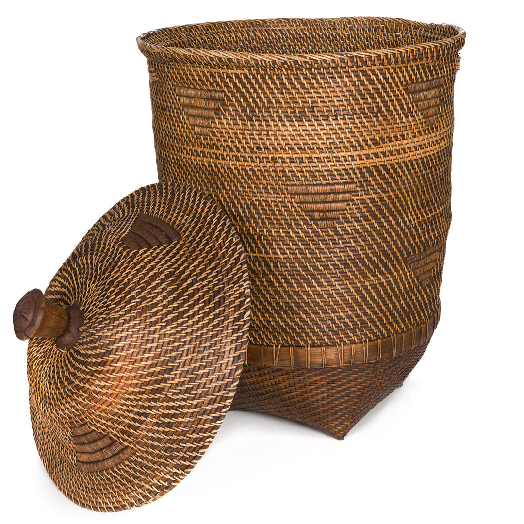 Afişa Coșul de rufe Colonial - maro natural - XL Coșul de rufe Colonial - maro natural - XL