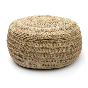 Pouf din iarbă de mare - Natural - M small 0