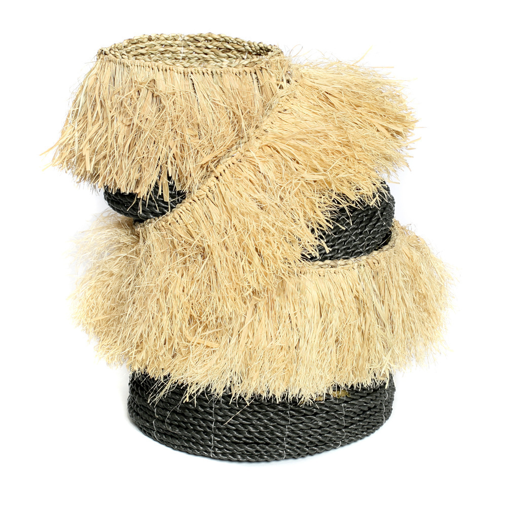 Verifica Coșurile Aloha - Negru Natural - Set de 3 Coșurile Aloha - Negru Natural - Set de 3