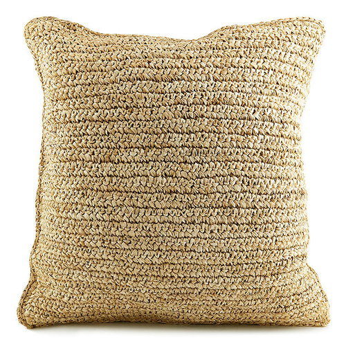Verifica Husa de pernă Raffia Flores Square - Natural - 40x40.