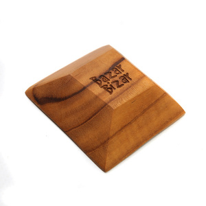 Tăviță pentru sare Bazar Bizar Teak Root XS din lemn de tec, 6 × 6 cm small 1