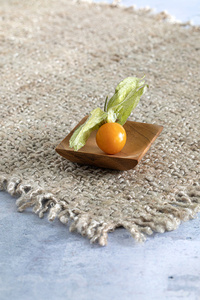 Tăviță pentru sare Bazar Bizar Teak Root XS din lemn de tec, 6 × 6 cm small 3