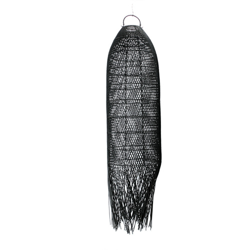 Verifica Lampă cu ciucure negru - The Squid L, E27, Rattan, împletitură - vânzare