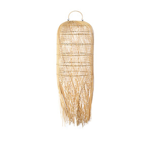 Lampă suspendată cu ciucure - The Squid M, E27, Rattan, boho small 0
