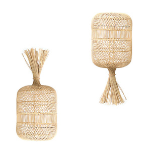 Lampă de tavan, decorațiuni - The Dumpling Floor Lamp S, E27, Rattan small 2