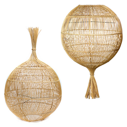 Verifica Lampă suspendată Openwork - The Wonton Floor Lamp, E27, Rattan