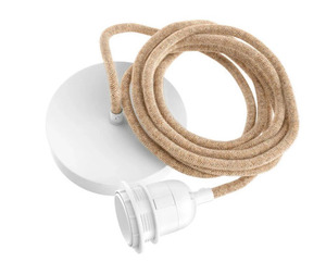 Candelabru cu flori împletite - The Whipped M, E27, Rattan small 4