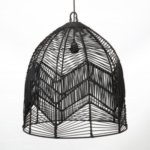 Lampă suspendată simplă - The Bala L, E27, Rattan small 0