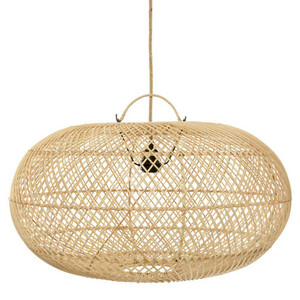 Lampă suspendată Boho - The Wholly L, E27, Rattan, handmade small 0