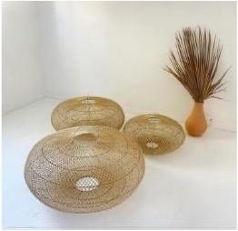 Verifica Lampă pentru dormitor - The Wholly S, E27, Rattan, lampă rotundă țesută