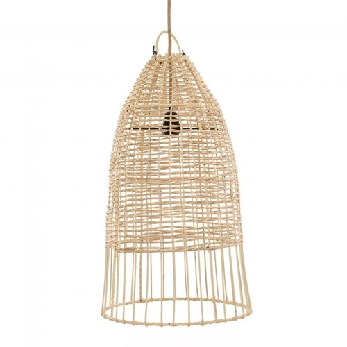 Verifica Lampă pentru sufragerie - The Elba M, rattan, E27, lampă țesută în stil boho