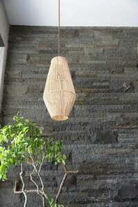 Abajur pentru lampă suspendată The Afrodisiac M, ratan natural, E27, 30x60 cm small 6